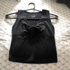 American eagle black bow tie tank top